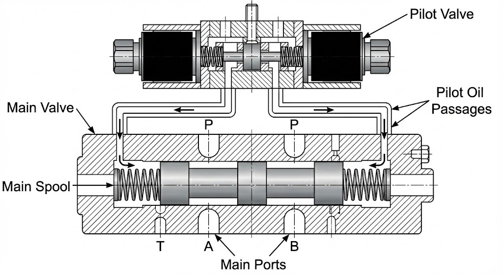 Pilot-Operated Proportional Valves Diagram